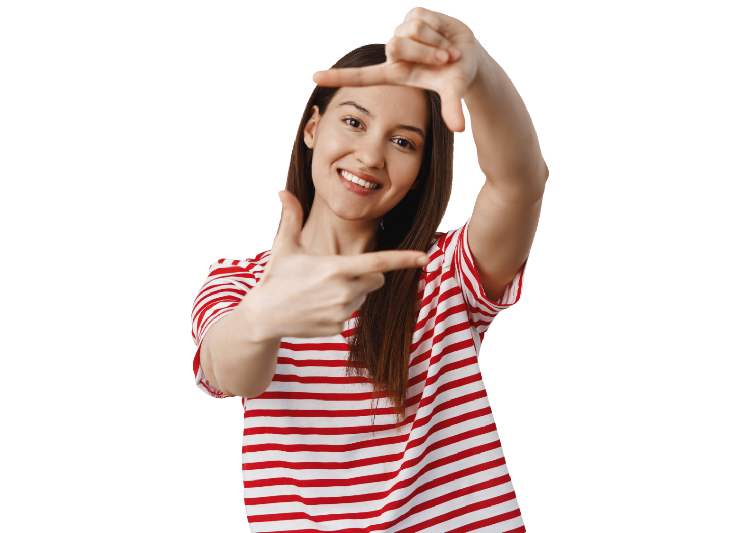 Chica camiseta rayas